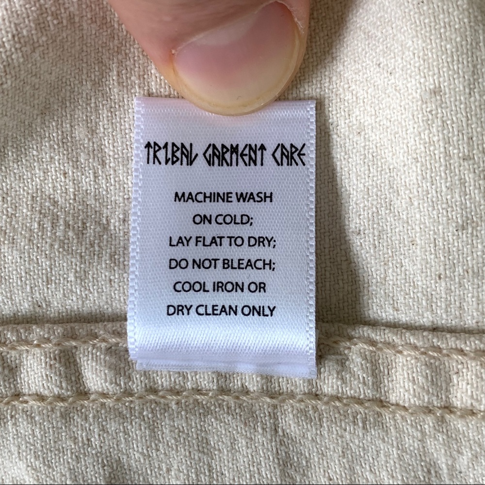 Tribe Kelley | Cream Utility Jacket Size Medium - Picture 8 of 8